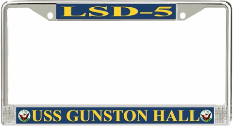 USS Gunston Hall LSD-5 License Plate Frame