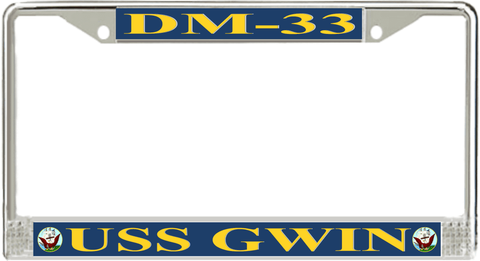 USS Gwin DM-33 License Plate Frame
