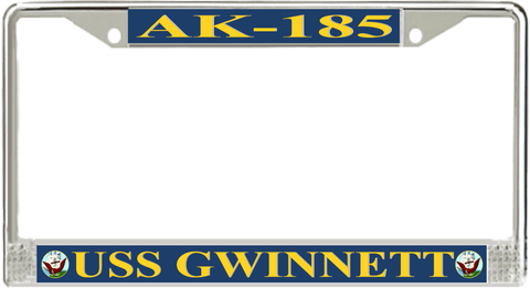 USS Gwinnett AK-185 License Plate Frame