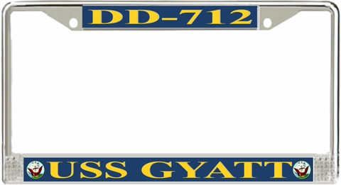 USS Gyatt DD-712 License Plate Frame