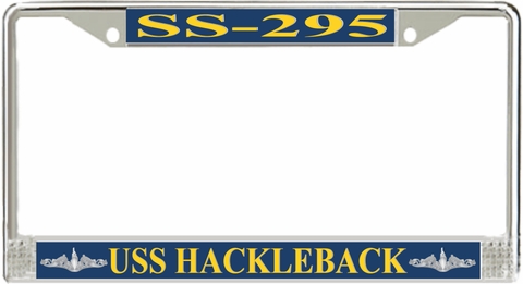 USS Hackleback SS-295 License Plate Frame