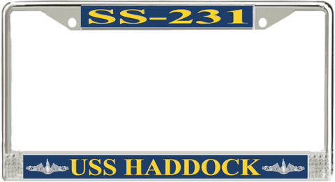 USS Haddock SS-231 License Plate Frame