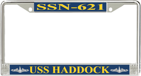 USS Haddock SSN-621 License Plate Frame