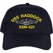 USS Haddock SSN-621 with Dolphins Custom Embroidered Cap