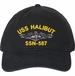 USS Halibut SSN-587 with Dolphins Unstructured Dad Cap
