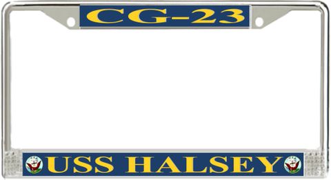 USS Halsey CG-23 License Plate Frame