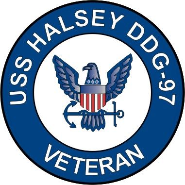 USS Halsey DDG-97 Veteran Decal Sticker
