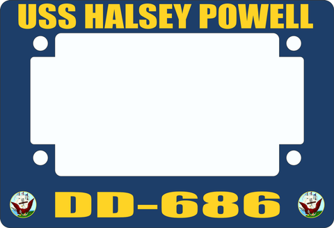 USS Halsey Powell DD-686 Motorcycle Frame