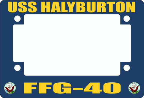 USS Halyburton FFG-40 Motorcycle Frame