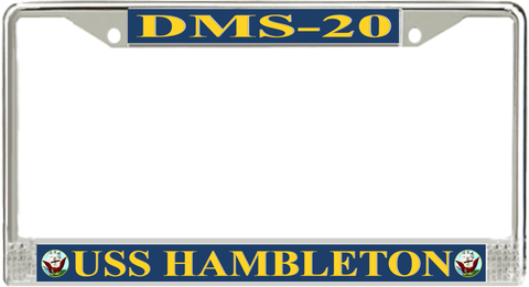 USS Hambleton DMS-20 License Plate Frame