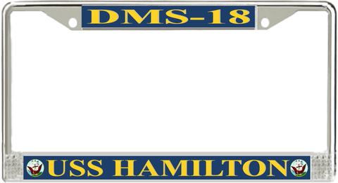 USS Hamilton DMS-18 License Plate Frame