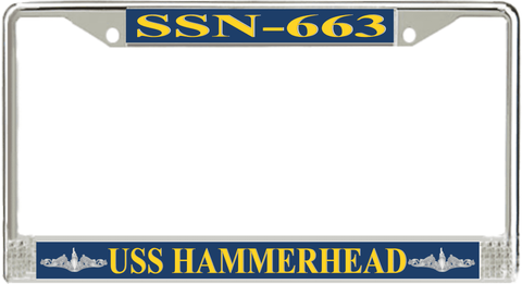 USS Hammerhead SSN-663 License Plate Frame