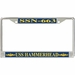 USS Hammerhead SSN-663 License Plate Frame