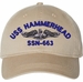 USS Hammerhead SSN-663 with Dolphins Unstructured Dad Cap
