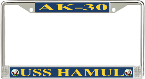 USS Hamul AK-30 License Plate Frame
