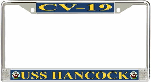 USS Hancock CV-19 License Plate Frame