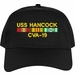 USS Hancock CVA-19 with Vietnam Service Ribbons Embroidered Cap
