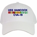 USS Hancock CVA-19 with Vietnam Service Ribbons Embroidered Cap