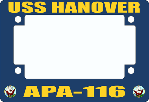 USS Hanover APA-116 Motorcycle Frame