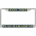 USS Haraden DD-585 License Plate Frame