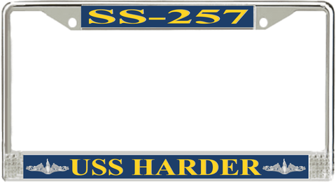 USS Harder SS-257 License Plate Frame