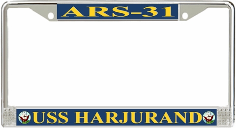 USS Harjurand ARS-31 License Plate Frame