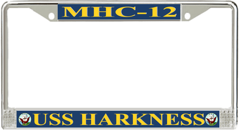 USS Harkness MHC-12 License Plate Frame