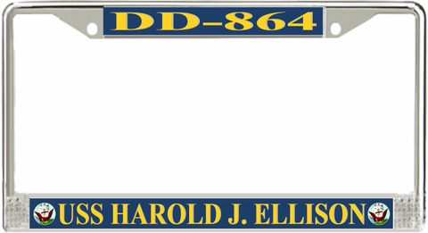 USS Harold J. Ellison DD-864 License Plate Frame