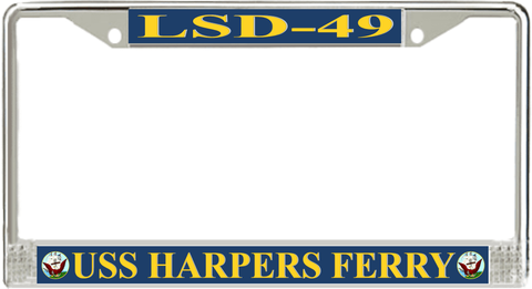 USS Harpers Ferry LSD-49 License Plate Frame