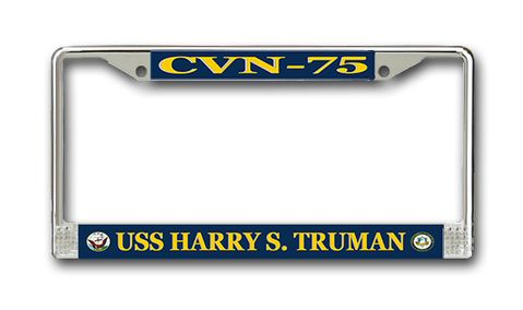 USS Harry S. Truman CVN-75 License Plate Frame