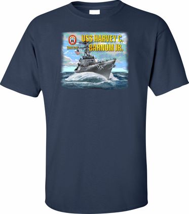 USS Harvey C. Barnum Jr DDG-124 Printed Art T-Shirt