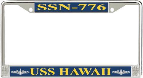 USS Hawaii SSN-776 License Plate Frame