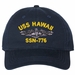 USS Hawaii SSN-776 with Dolphins Unstructured Dad Cap