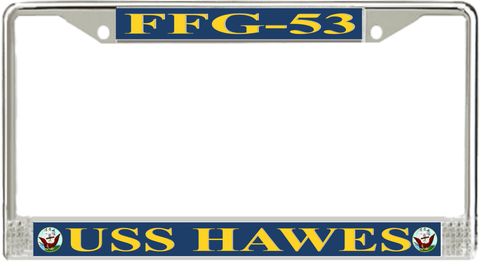 USS Hawes FFG-53 License Plate Frame