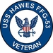 USS Hawes FFG-53 Veteran Decal Sticker