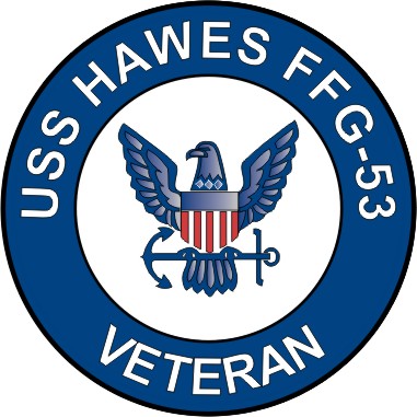 USS Hawes FFG-53 Veteran Decal Sticker