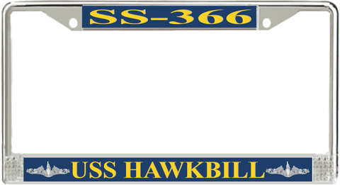 USS Hawkbill SS-366 License Plate Frame