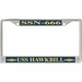 USS Hawkbill SSN-666 License Plate Frame