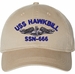 USS Hawkbill SSN-666 with Dolphins Unstructured Dad Cap