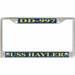 USS Hayler DD-997 License Plate Frame