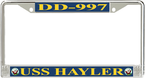 USS Hayler DD-997 License Plate Frame