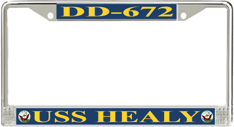 USS Healy DD-672 License Plate Frame