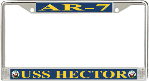USS Hector AR-7 License Plate Frame