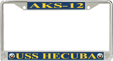 USS Hecuba AKS-12 License Plate Frame