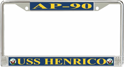 USS Henrico AP-90 License Plate Frame