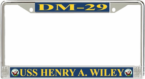 USS Henry A. Wiley DM-29 License Plate Frame