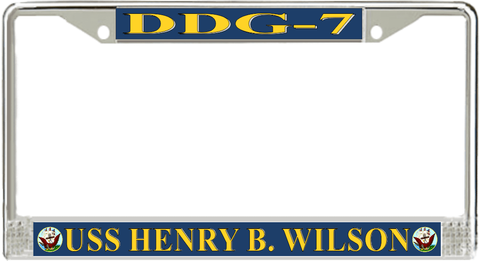 USS Henry B. Wilson DDG-7 License Plate Frame