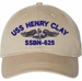USS Henry Clay SSBN-625 with Dolphins Unstructured Dad Cap