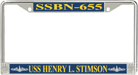 USS Henry L. Stimson SSBN-655 License Plate Frame