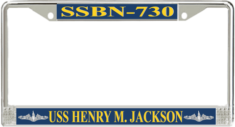 USS Henry M. Jackson SSBN-730 License Plate Frame